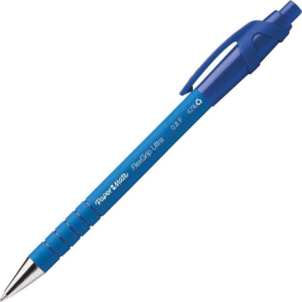 Paper Mate Ballpoint Pen, Retractable, Fine Point, Blue/BE PK PAP9560131